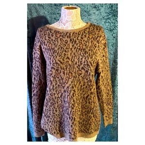 Cheetah Print Sweater